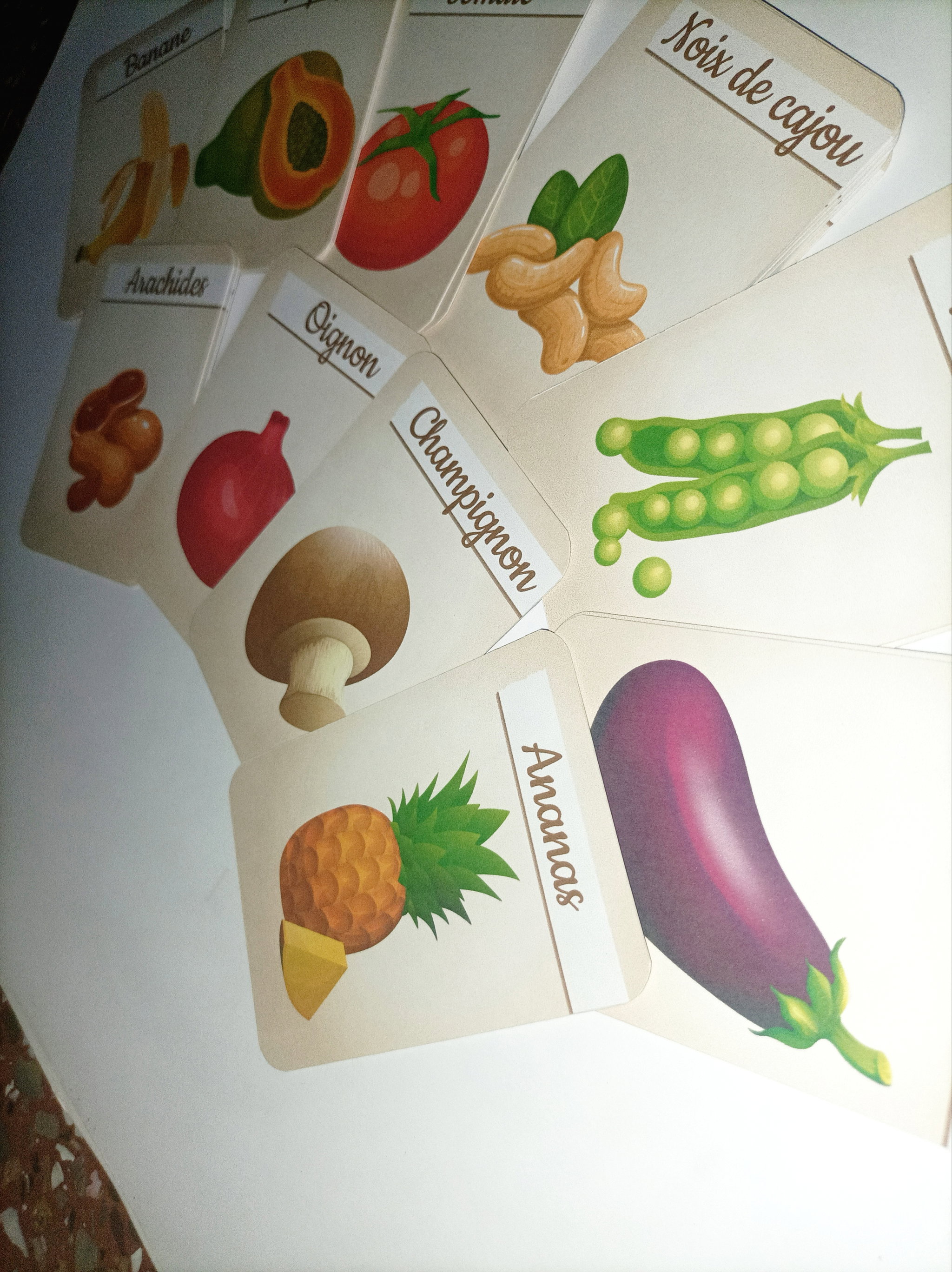 Carte de fruits, légumes et céréales à imprimer _2