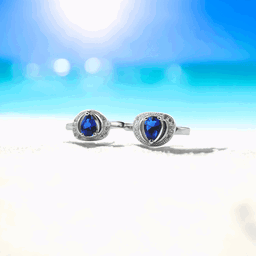 Silver ocean breeze toe rings for women
