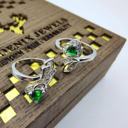 Silver Glimmering gems toe rings for women