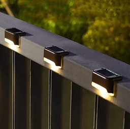4 Piece Outdoor solar Deck Lights Step Lights (4 piece Set)