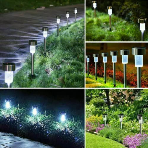 10 Piece Solar Pathway Led Lights For Outdoor Lawn Garden ( 10 Piece Box )_2