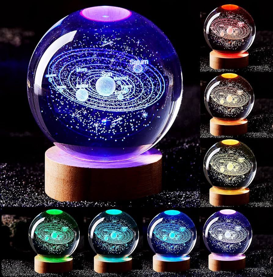 Unique Multicolour Universe Crystal Moon