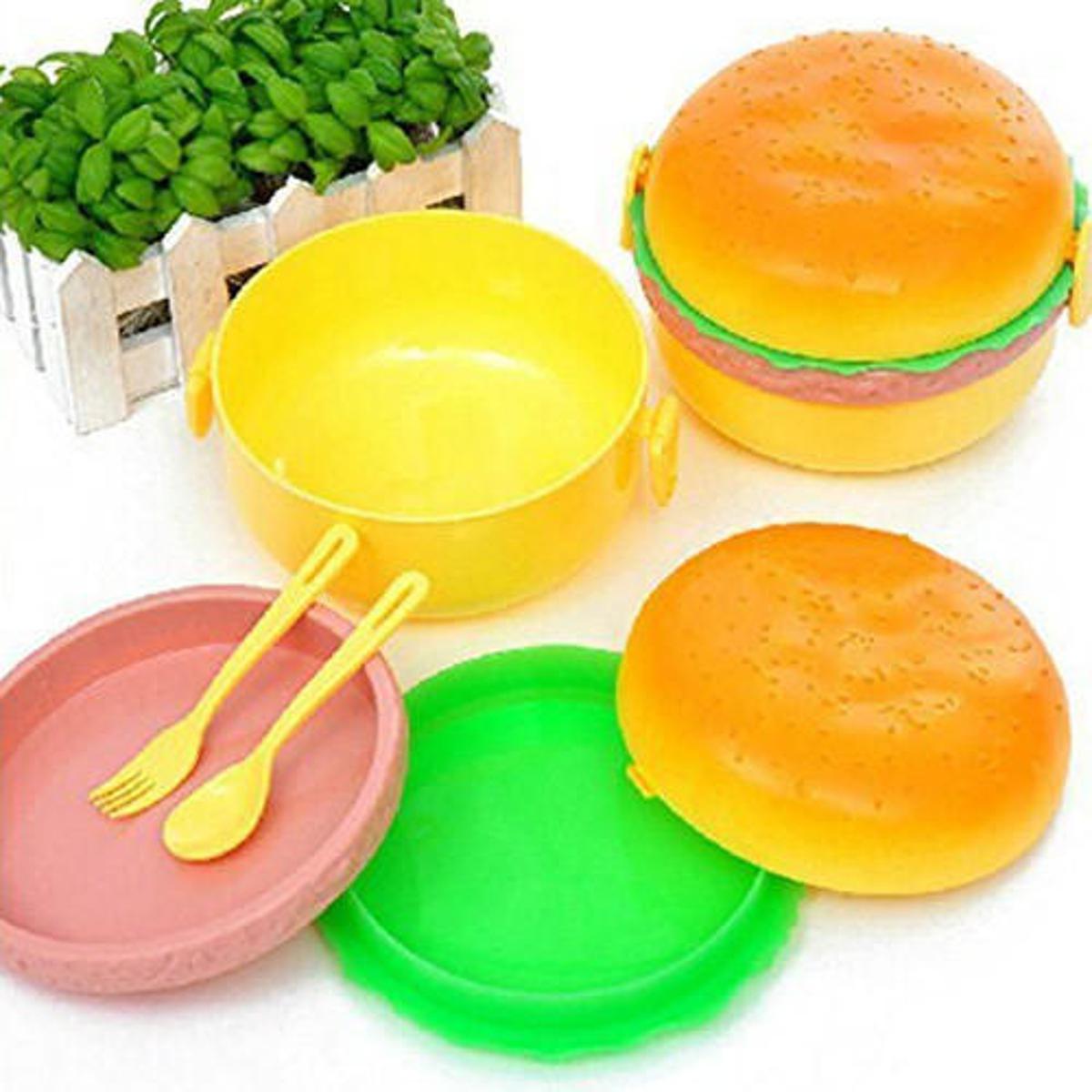 Burger Shape Lunch Box_0