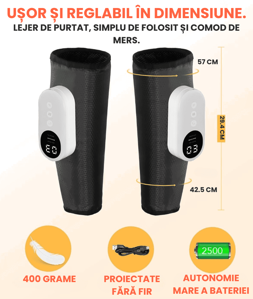 Aparat Premium pentru Masarea si Incalzirea Gambelor_2