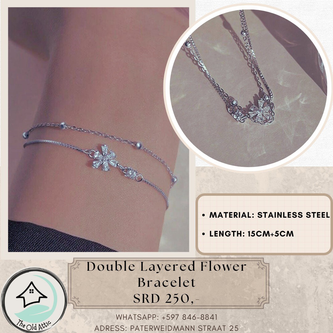 Double Layered Flower Bracelet _0