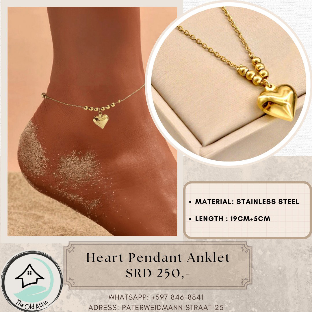 Heart Pendant Anklet _0