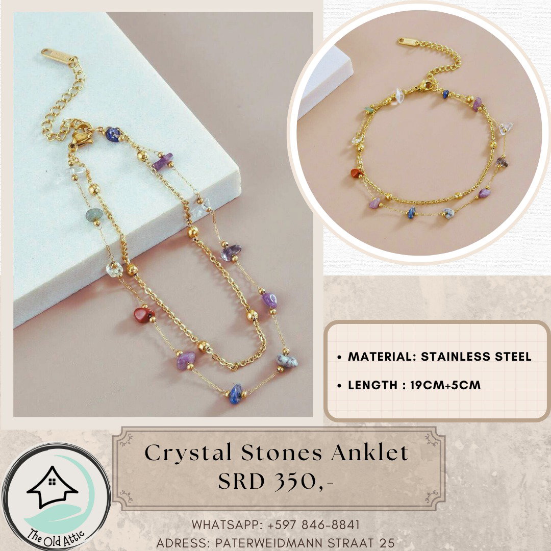 Crystal Stone Anklet 