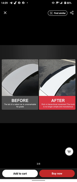 Rubber spoiler gloss