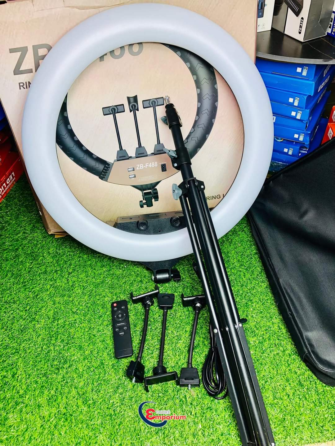 💡 ZB-F488 Ring Light 22 pouces 60W avec support de téléphone et télécommande _1