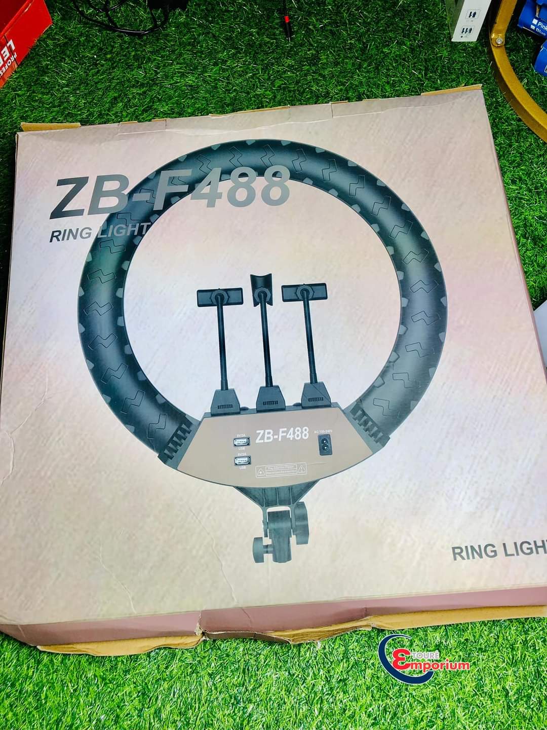 💡 ZB-F488 Ring Light 22 pouces 60W avec support de téléphone et télécommande _3