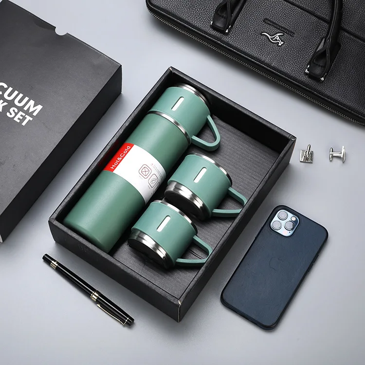 Thermos thermique avec 3 tasses _0