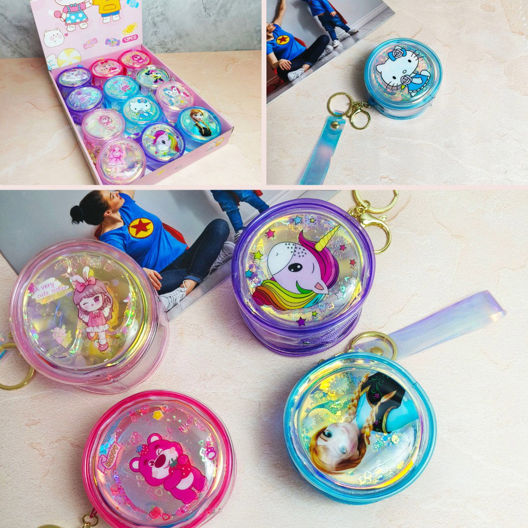 Round Shape Holographic Coin Pouch_1