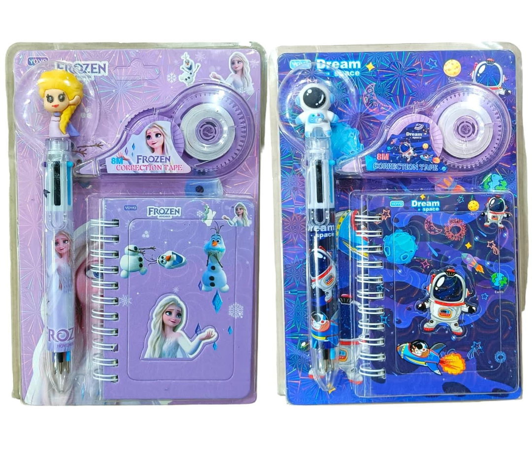 Kids Fancy Stationery Gift Pack With A Multicolour Pen, Diary & Correction Tape 🛍️