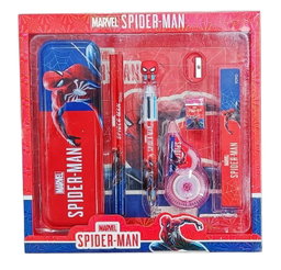 Mix Characters Stationery Gift Pack With Geometry, Correction Tape, 6in1 Pen, 2 Pencil , Scale, Sharpener, Eraser 👆🏻
