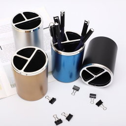 Multipurpose Round Pen Pencil / Makeup Brush Holder (1 Piece)
