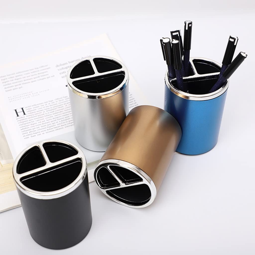 Multipurpose Round Pen Pencil / Makeup Brush Holder (1 Piece)_0