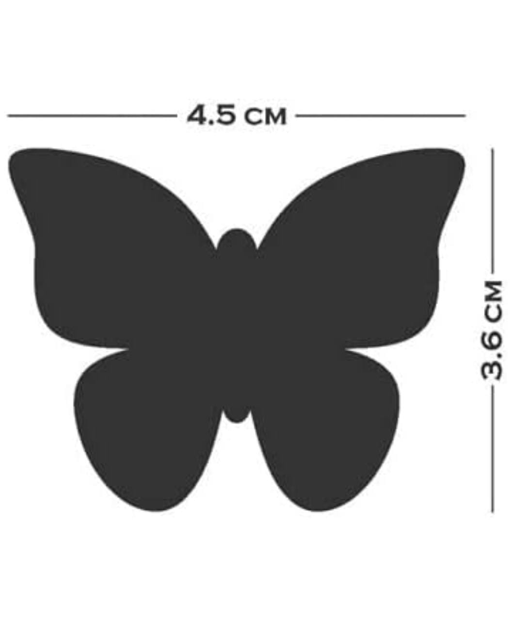 Silver Colour Butterfly 🦋 Mirror 🪞 Stickers For Decoration-(4.5cm*3.6cm)- (20 Piece Set)*_5