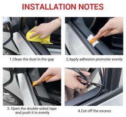 4meters Universal car door weatherstrip 