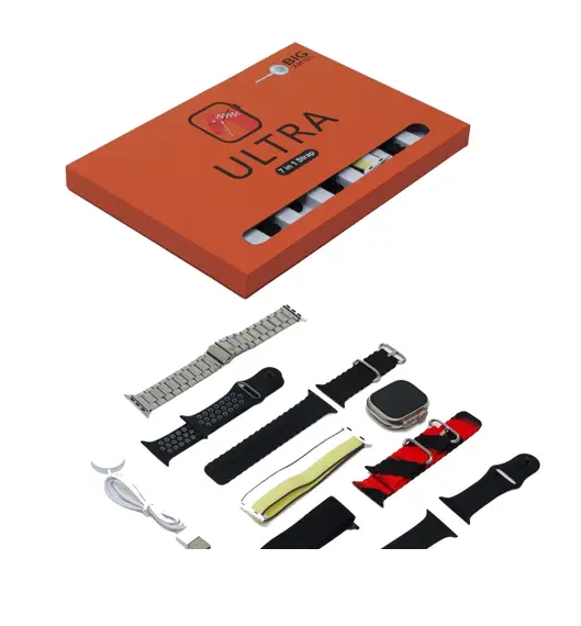 Ultra Smart Watch With 7 Straps & Wireless Charger_2