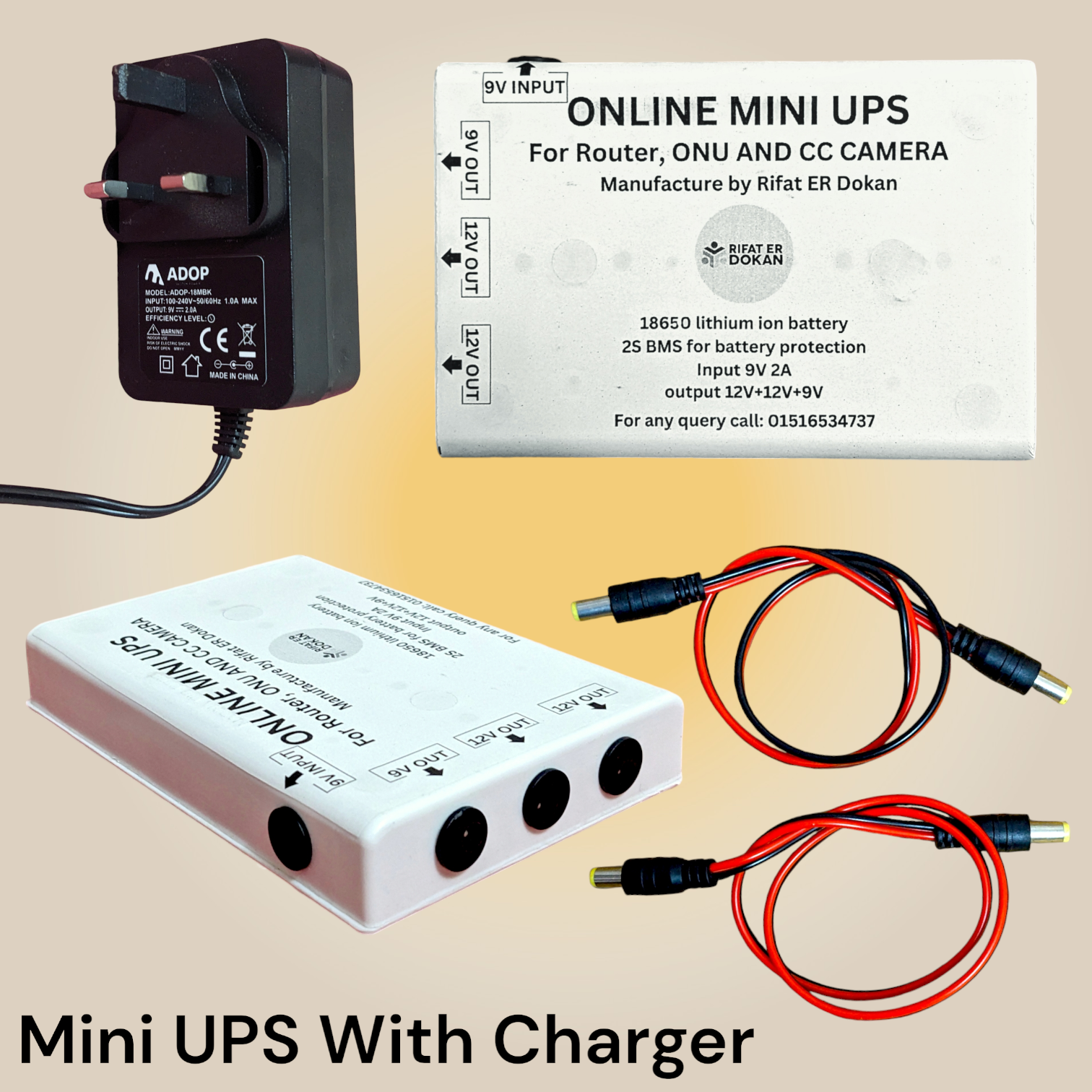 Mini UPS for Router, ONU and CC Camera _0