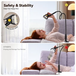 JOYROOM JR-ZS389 Lazy Desktop Phone Holder(Black) 