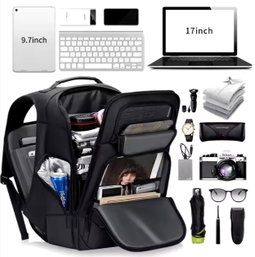 FENRUIEN Travel Antitheft Backpack Laptop Business 17.3 Inch Bag