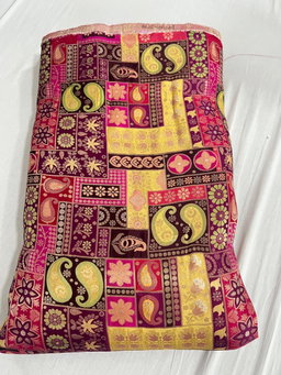Silk Jaquard Position Print 46"