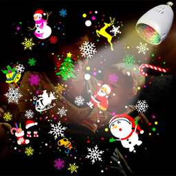 Ampoule Projecteur Lumineux au couleurs de la Noël 