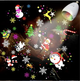Ampoule Projecteur Lumineux au couleurs de la Noël 