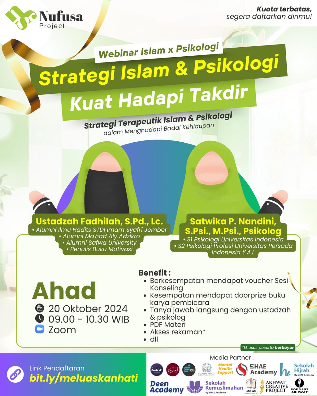 Strategi Terapeutik Islam & Psikologi: Kuat Hadapi Takdir (Rekaman)