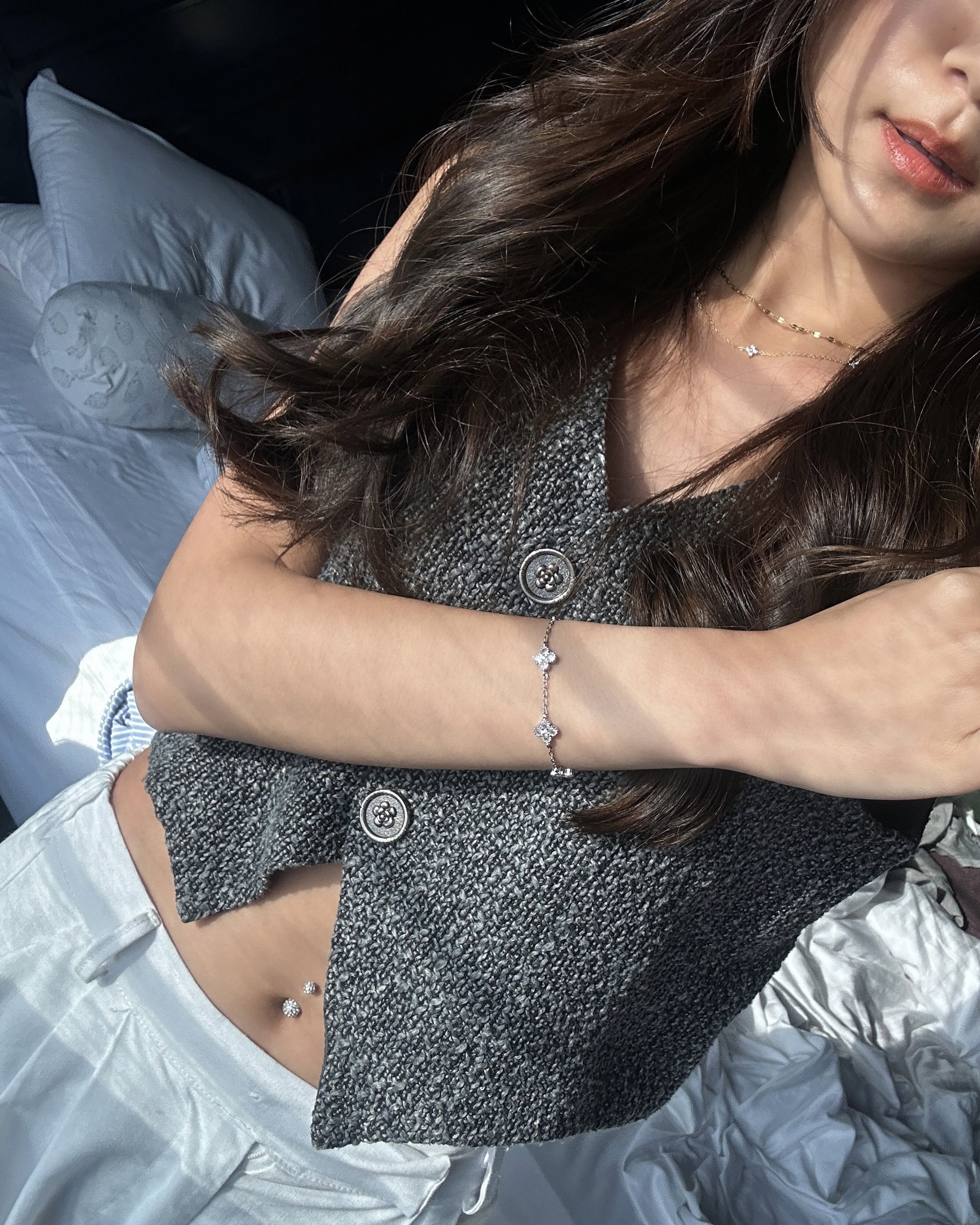 5 CLOVER DIAMOND BRACELET _5