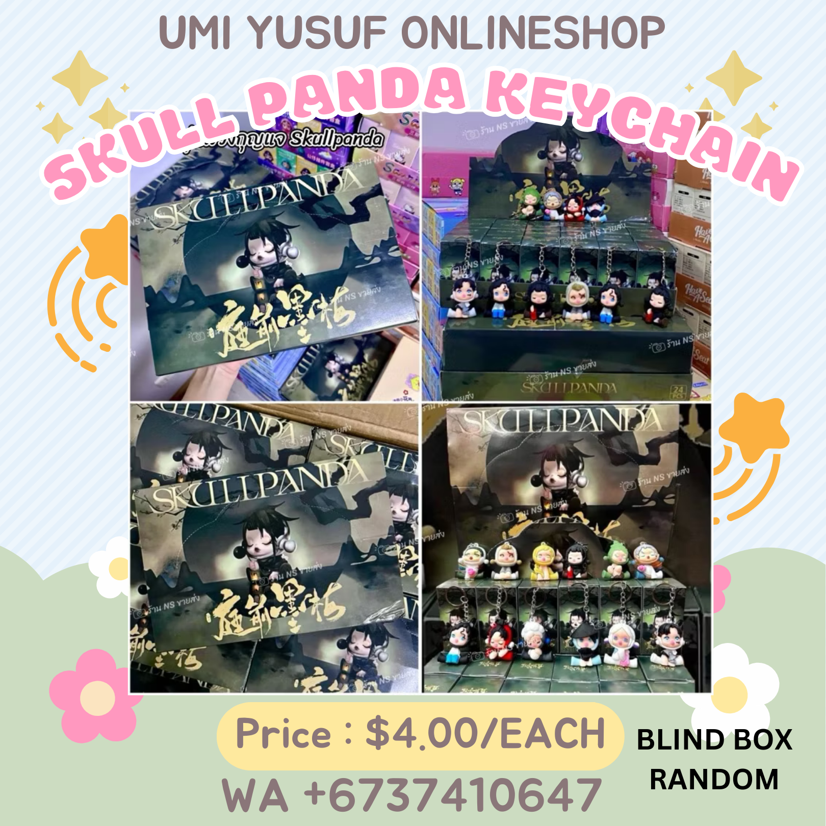 SKULL PANDA KEYCHAIN BLIND BOX_0