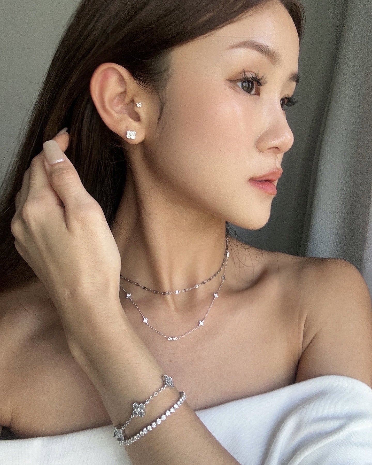 5 CLOVER DIAMOND BRACELET _0