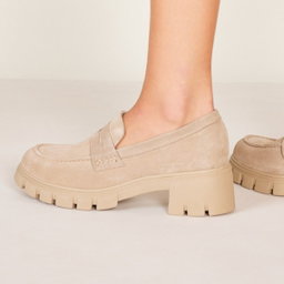 Comfortable High Sole Women's Loafer Shoes 