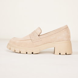 Comfortable High Sole Women's Loafer Shoes 
