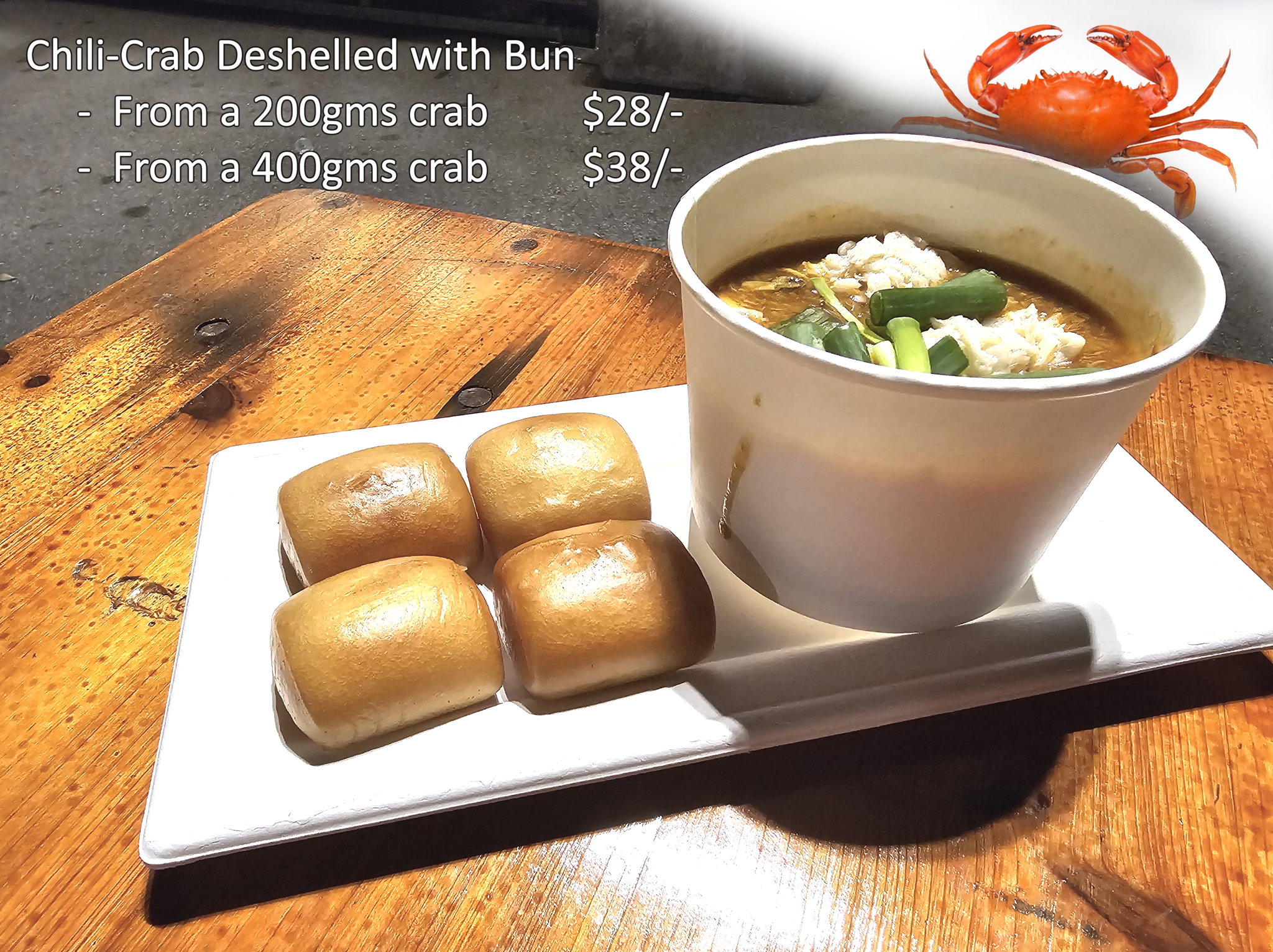 辣椒螃蟹 (净肉) Chili Crab (Meat only) 120gms_0