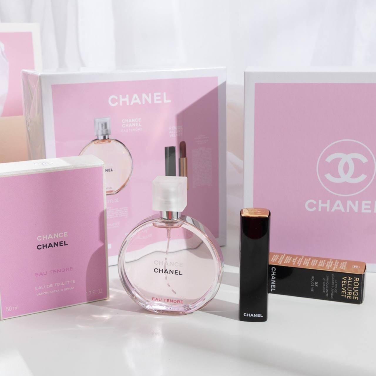 Chanel Chance Tendre 2in1 Gift Set (Perfume + Lipstick)_0