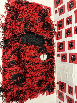 Red and black with heart 