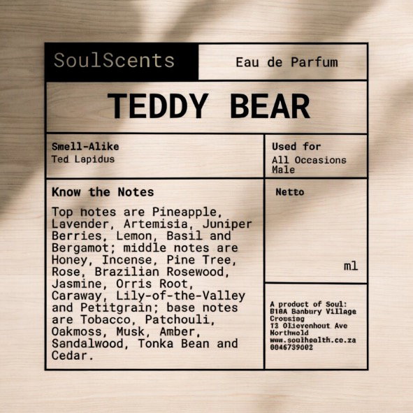 Teddy Bear (Lapidus pour Homme)