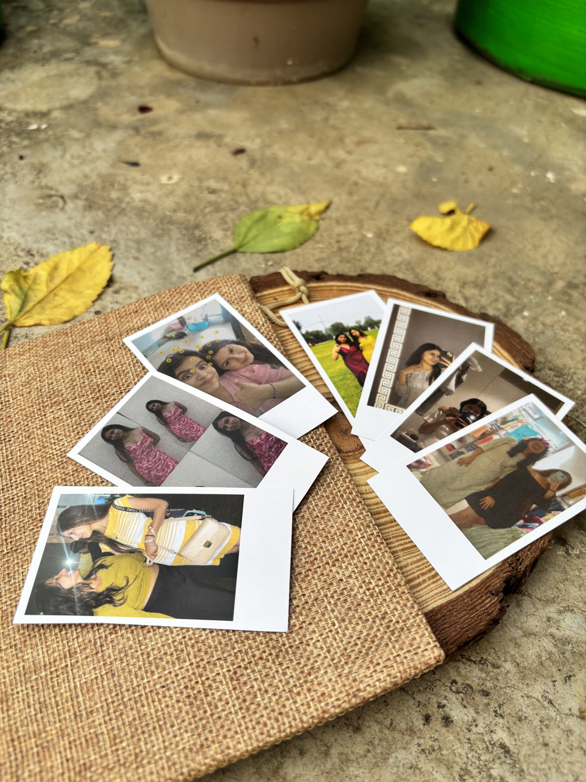 30 Rectangles Polaroids with jute Bag_1