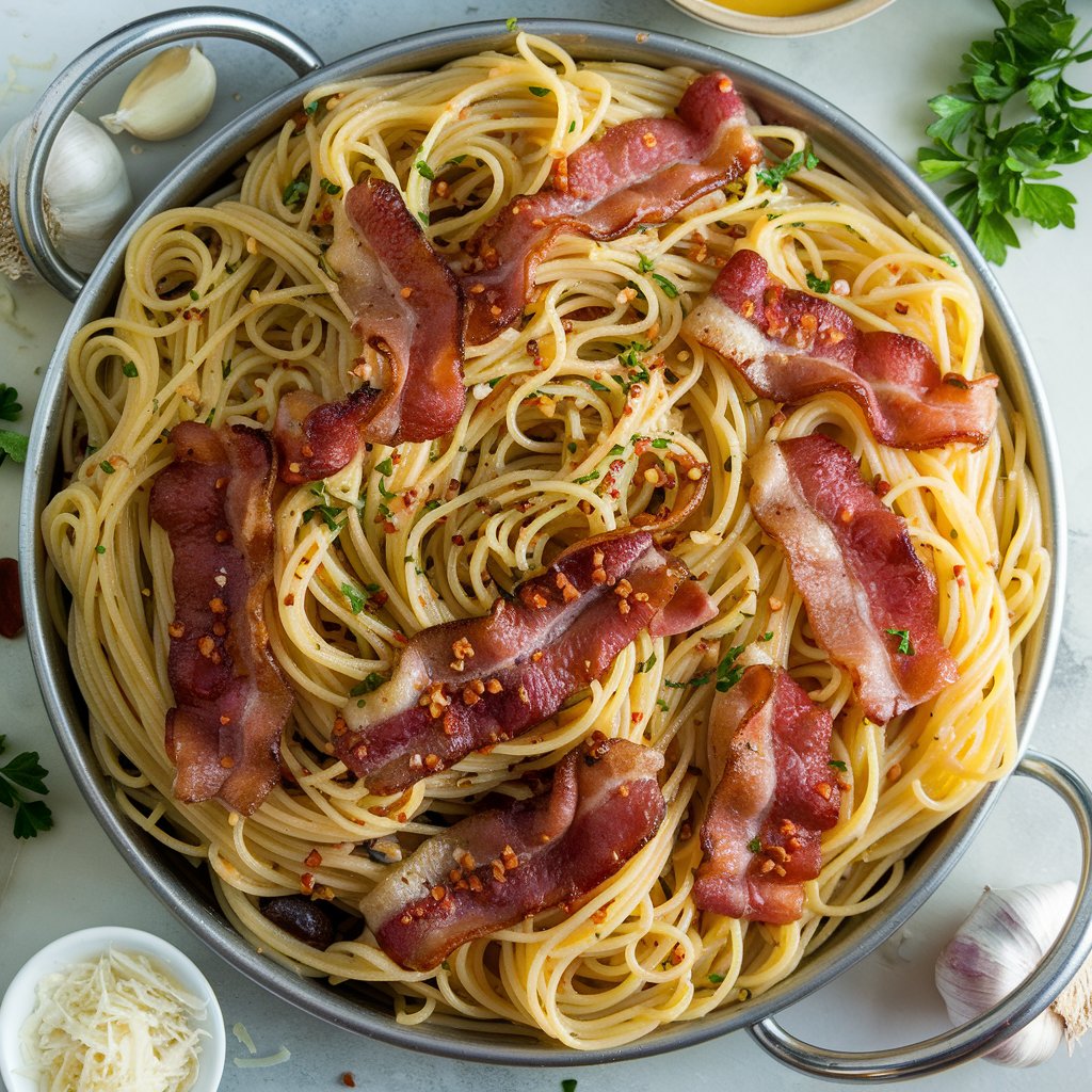 Bacon Aglio Olio Pasta (10 Pax)_0