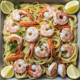 Prawn Aglio Olio Pasta (10 Pax)