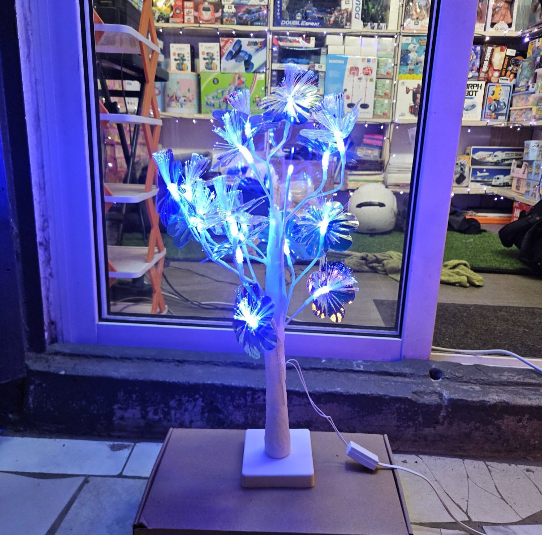 Lampe élégante en forme d'arbre fruitier  avec pétales transparents  - Décoration d'intérieur lumineuse avec une touche d'élégance inspirée de la nature _1