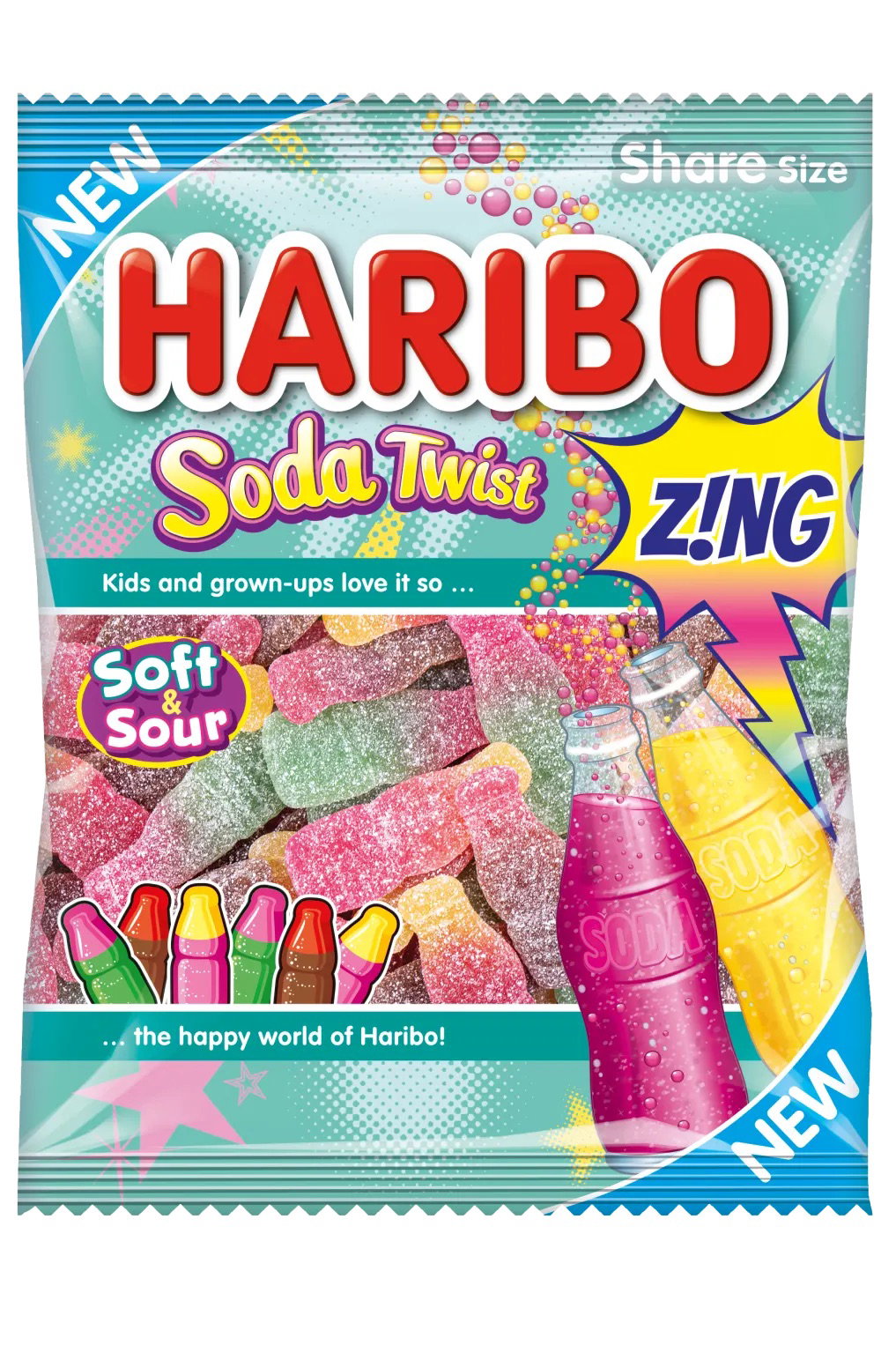 HARIBO Soda Twist Z!NG 140g