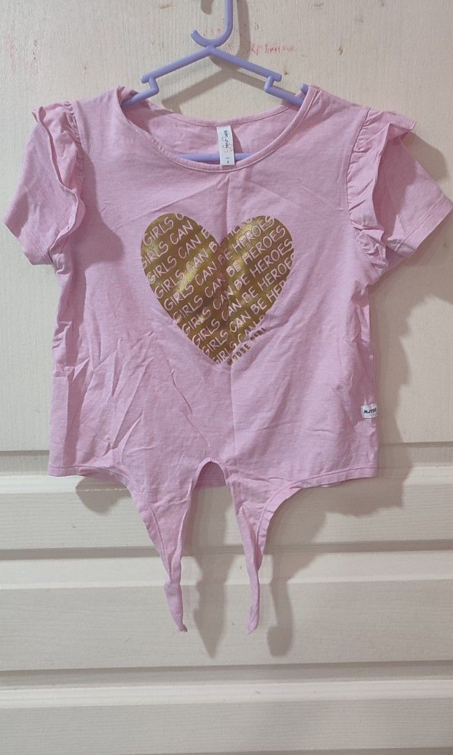 Moose girl pink shirt for kids_0