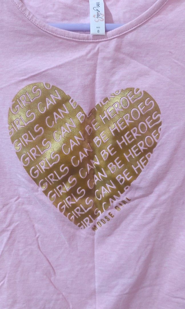 Moose girl pink shirt for kids_3