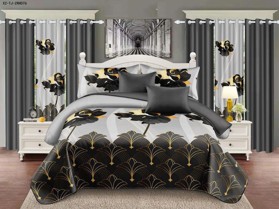 Double Bed cover with pillow cases
