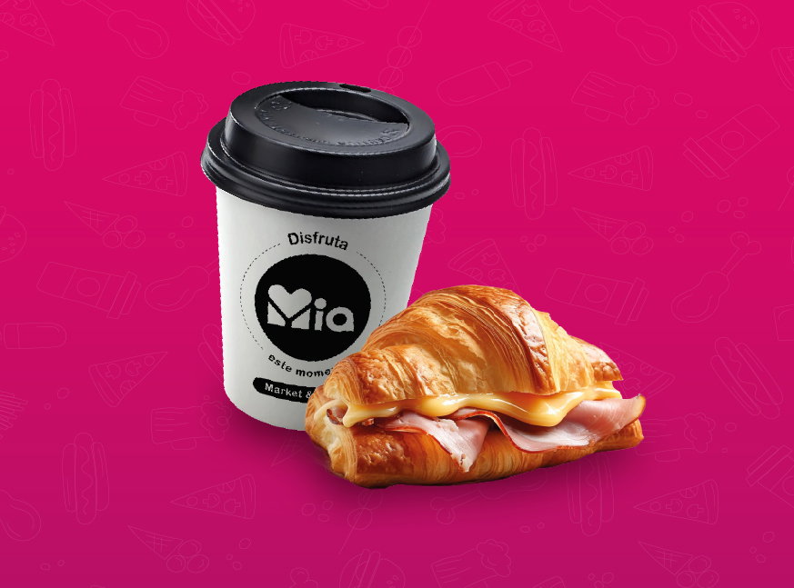 Croissant + café