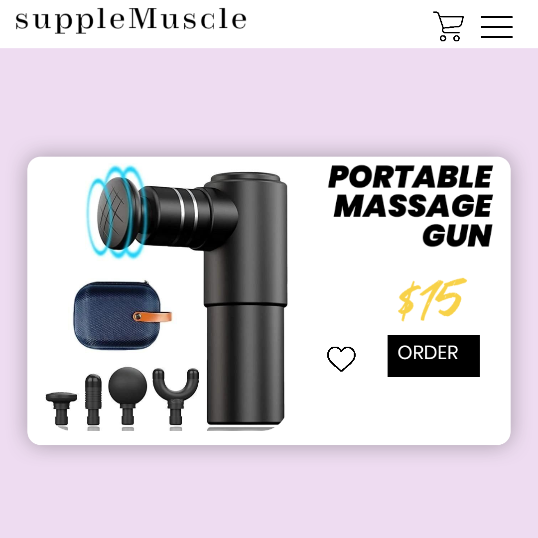 Portable massage gun