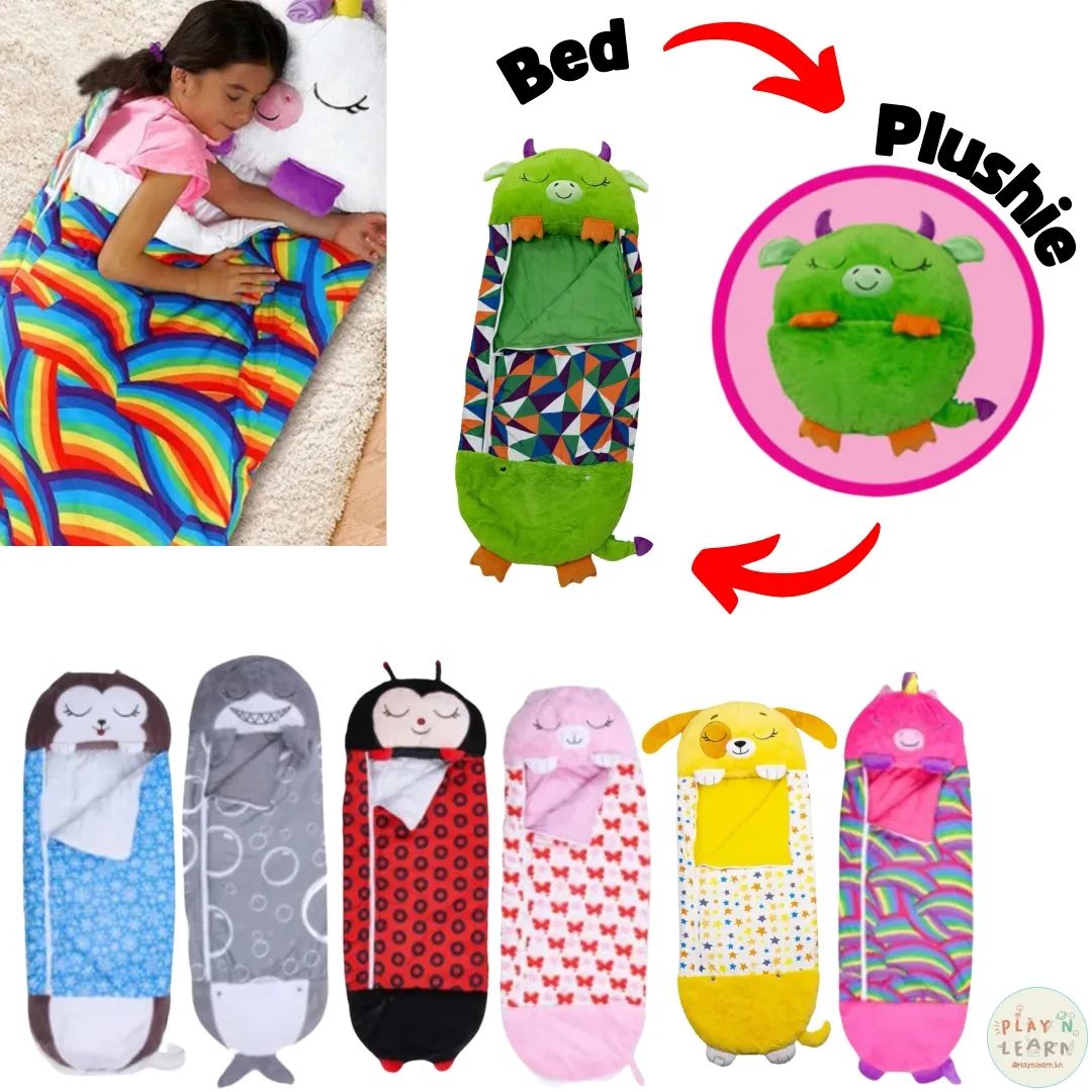 CUTE PLUSHIE + SLEEPING BAG 